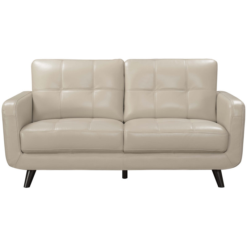 Basilica Leather Loveseat & Reviews AllModern